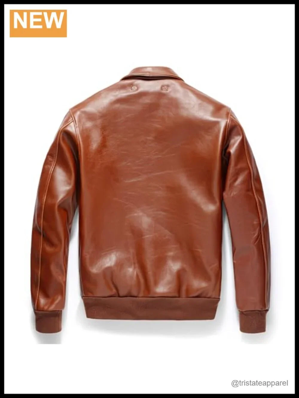 Men's Genuine Leather A2 Pilot Bomber Jacket Military Aviation Coat